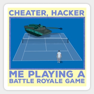 Playing a Battle Royale Game Magnet